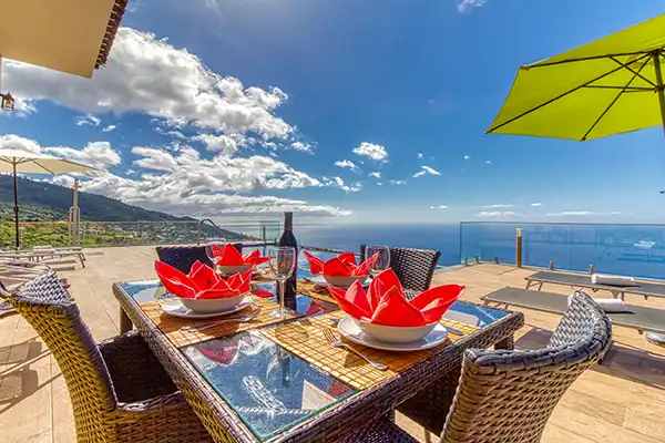 Villa Mica - Maison de vacances La Palma Terrasse devant la maison